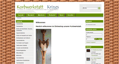 Desktop Screenshot of korbwerkstatt-krines.de